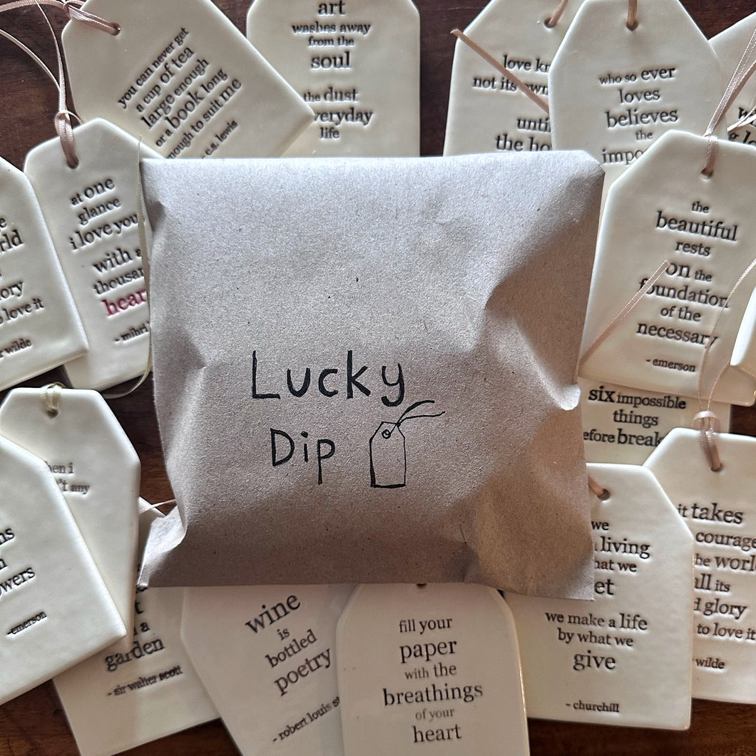 LUCKY DIP 7 quote tags