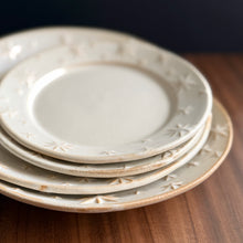 Load image into Gallery viewer, constellation border round plates - white