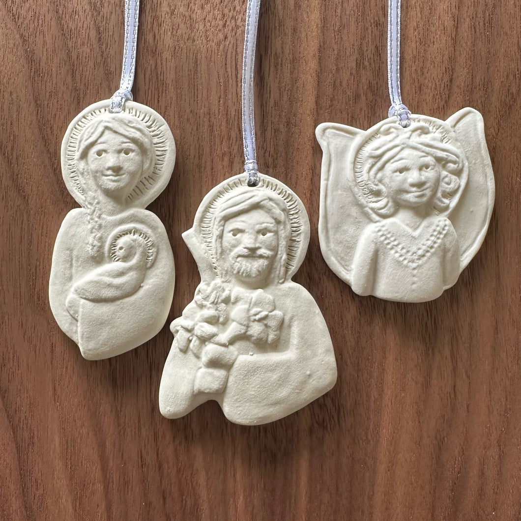 Jennifer Orland Nativity ornaments - set of three