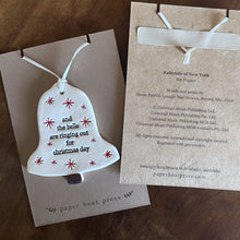 Load image into Gallery viewer, SET OF TWO fairytale of new york ceramic ornaments - the pogues