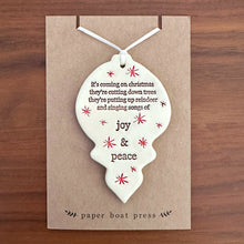 Load image into Gallery viewer, river ceramic ornament - joni mitchell