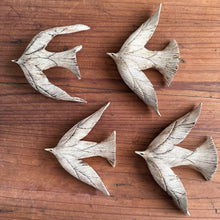 Load image into Gallery viewer, toshiko nakajima ceramic bird wall sculptures (medium)
