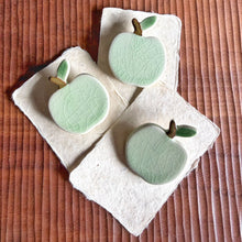 Load image into Gallery viewer, green apple brooch