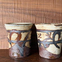 Load image into Gallery viewer, mashiko expressive stoneware tea cup (straight sided no handle)