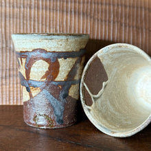 Load image into Gallery viewer, mashiko expressive stoneware tea cup (straight sided no handle)
