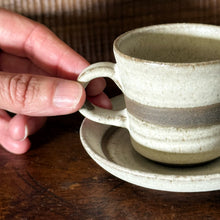 Load image into Gallery viewer, shigaraki espresso set (cup and saucer)