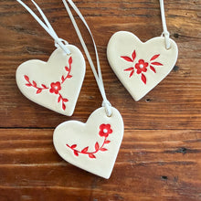 Load image into Gallery viewer, christmas heart ornaments