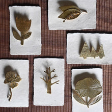 Load image into Gallery viewer, brass large flower brooch