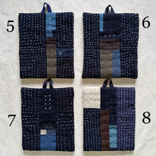 Load image into Gallery viewer, sashiko pot holders RECTANGLE