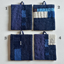 Load image into Gallery viewer, sashiko pot holders RECTANGLE