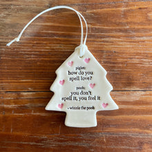 Load image into Gallery viewer, winnie the pooh tree ceramic ornament - piglet