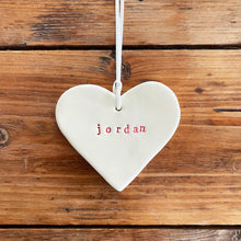 Load image into Gallery viewer, personalised heart ornament
