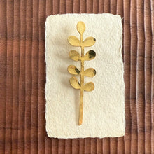 Load image into Gallery viewer, Brass Twig Brooch
