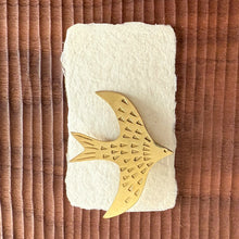 Load image into Gallery viewer, Brass Bird Brooch
