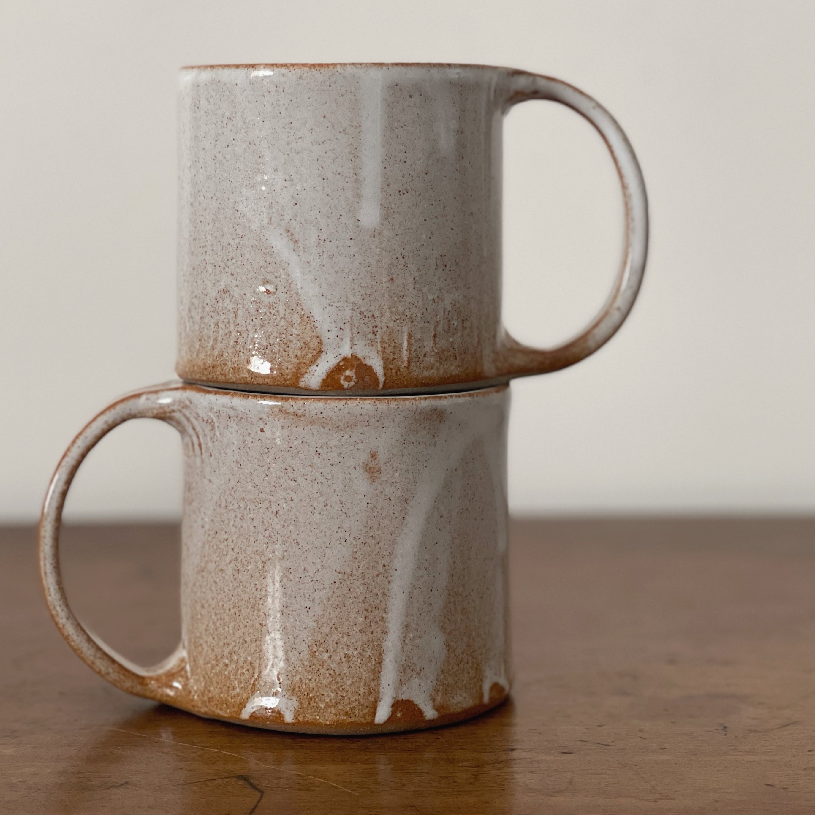 Jenn Johnston stoneware drip cup – paper boat press