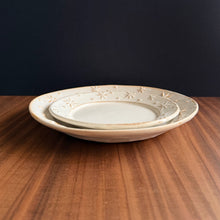 Load image into Gallery viewer, constellation border round plates - white
