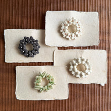 Load image into Gallery viewer, ceramic wreath brooches
