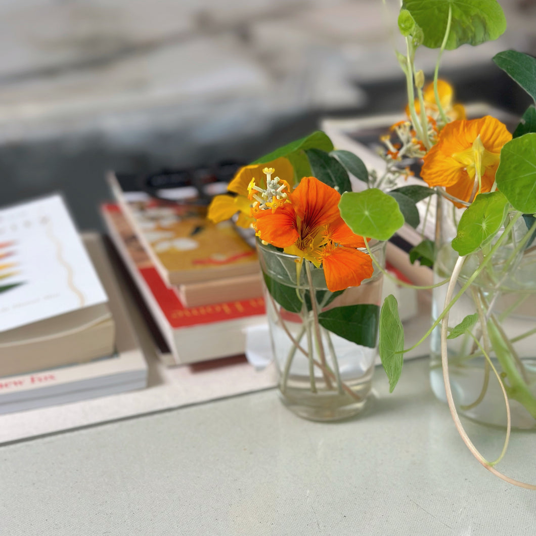 Nasturtiums from Julie’s Garden - A watercolour and ink art workshop with Lesley Kendall