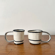 Load image into Gallery viewer, Naoko Rodgers black &amp; white outline cups
