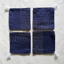 Load image into Gallery viewer, sashiko coaster set of 4
