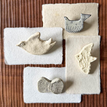 Load image into Gallery viewer, ceramic winged brooches
