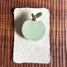 Load image into Gallery viewer, green apple brooch
