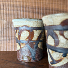 Load image into Gallery viewer, mashiko expressive stoneware tea cup (straight sided no handle)
