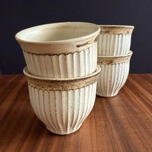 Load image into Gallery viewer, sepia rim ceramic cup - white
