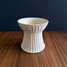 Load image into Gallery viewer, self-stripe tall bowl - white
