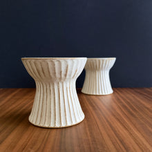 Load image into Gallery viewer, self-stripe tall bowl - white
