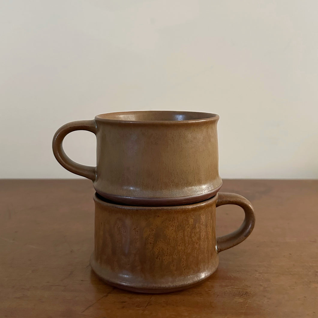 japanese tea cups - brown