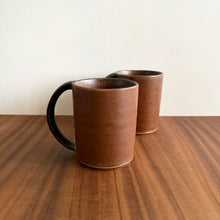 Load image into Gallery viewer, cylinder porcelain mug - brown
