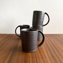 Load image into Gallery viewer, cylinder porcelain mug - black
