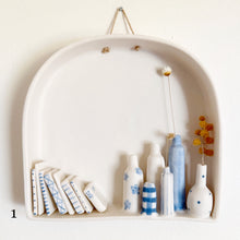 Load image into Gallery viewer, illy's wall arch bookshelf vases
