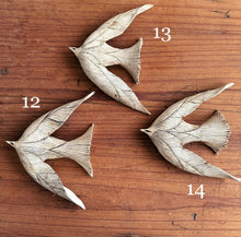 Load image into Gallery viewer, toshiko nakajima ceramic bird wall sculptures (large)
