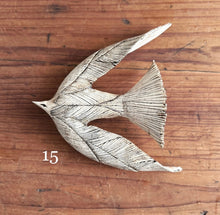 Load image into Gallery viewer, toshiko nakajima ceramic bird wall sculptures (ex-large)
