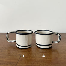 Load image into Gallery viewer, Naoko Rodgers black &amp; white outline cups

