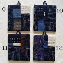 Load image into Gallery viewer, sashiko pot holders RECTANGLE
