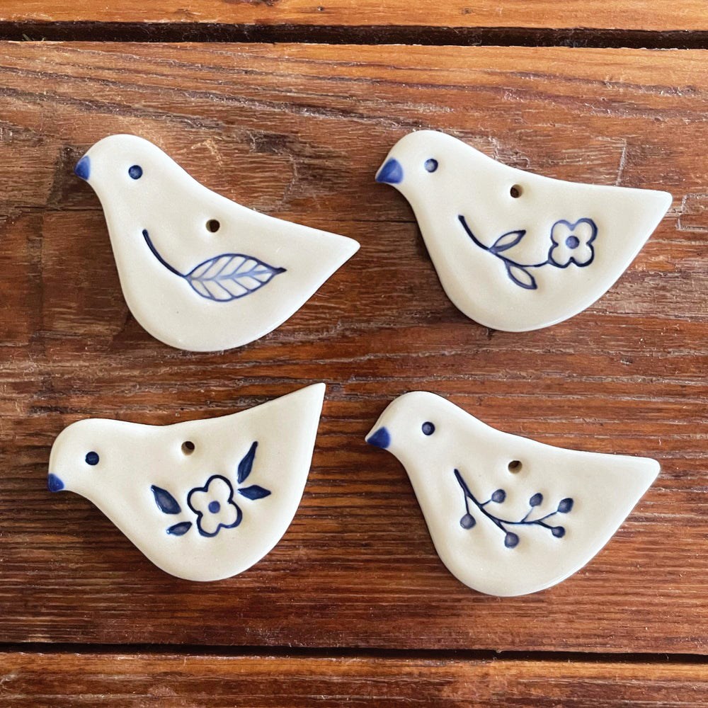 mini bluebird ceramic gift tag