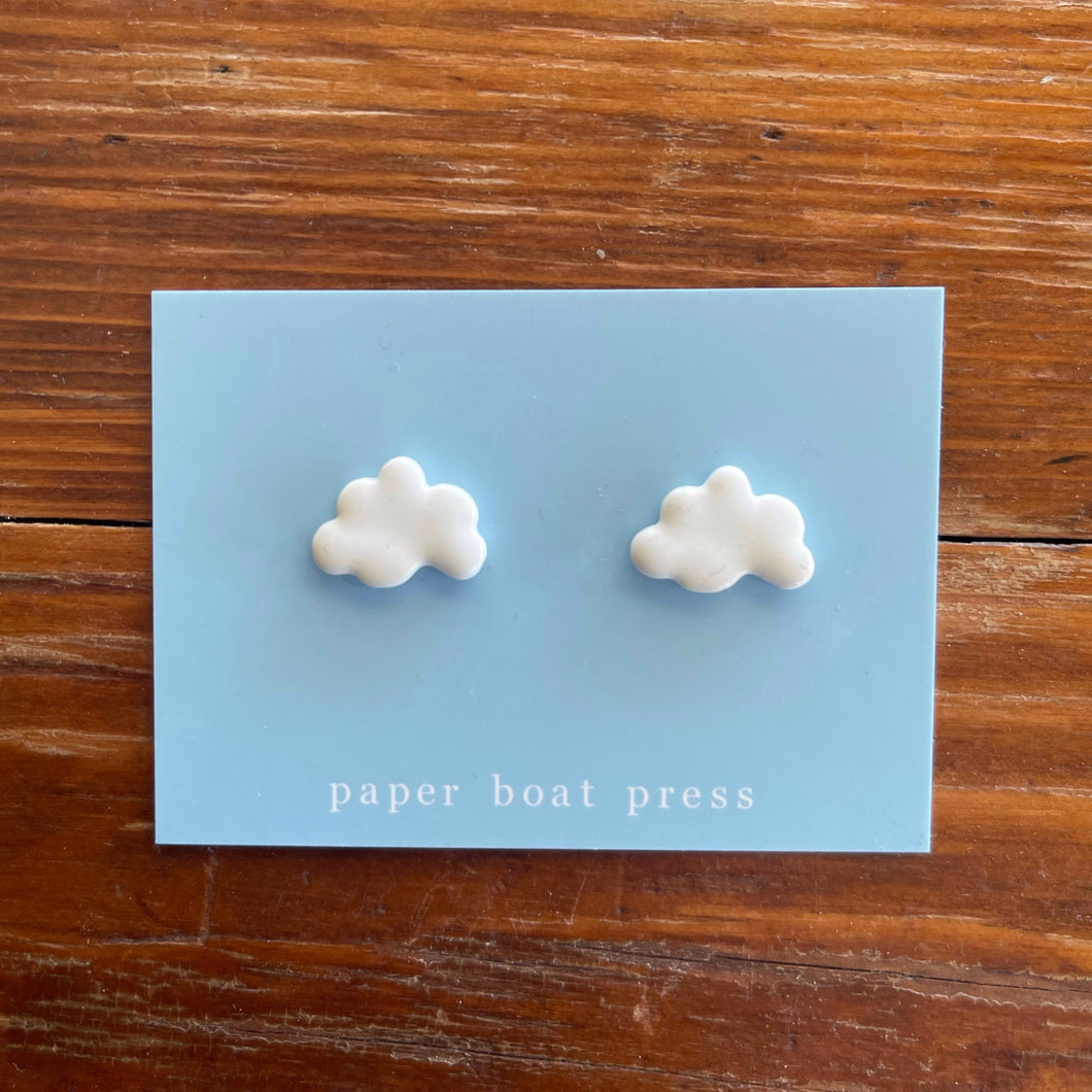 cloud stud earrings